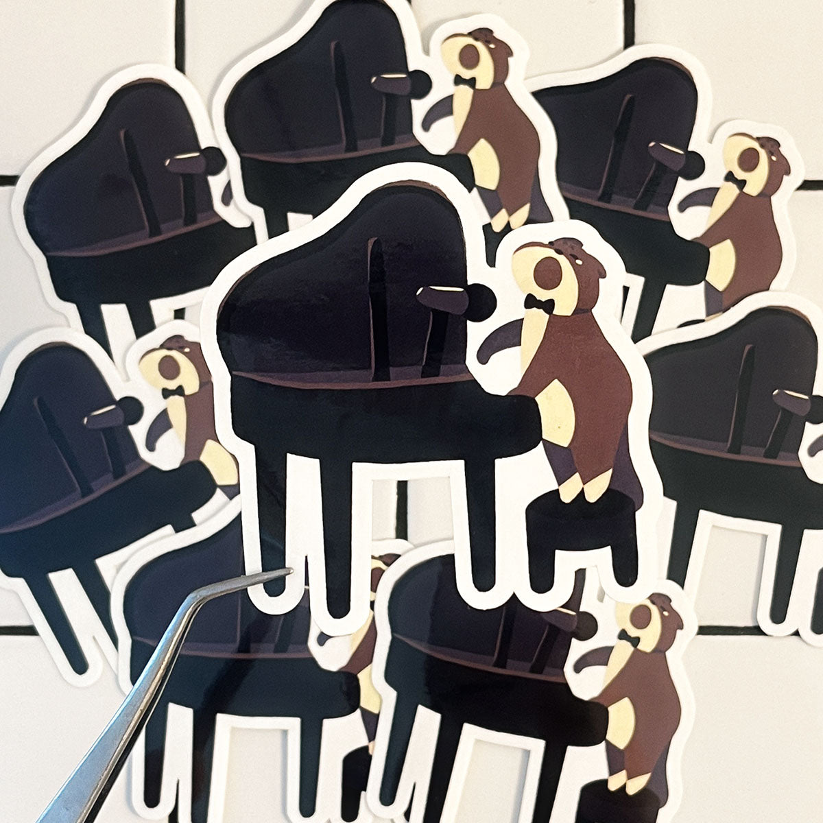 Heartbroken Cat Clear Sticker