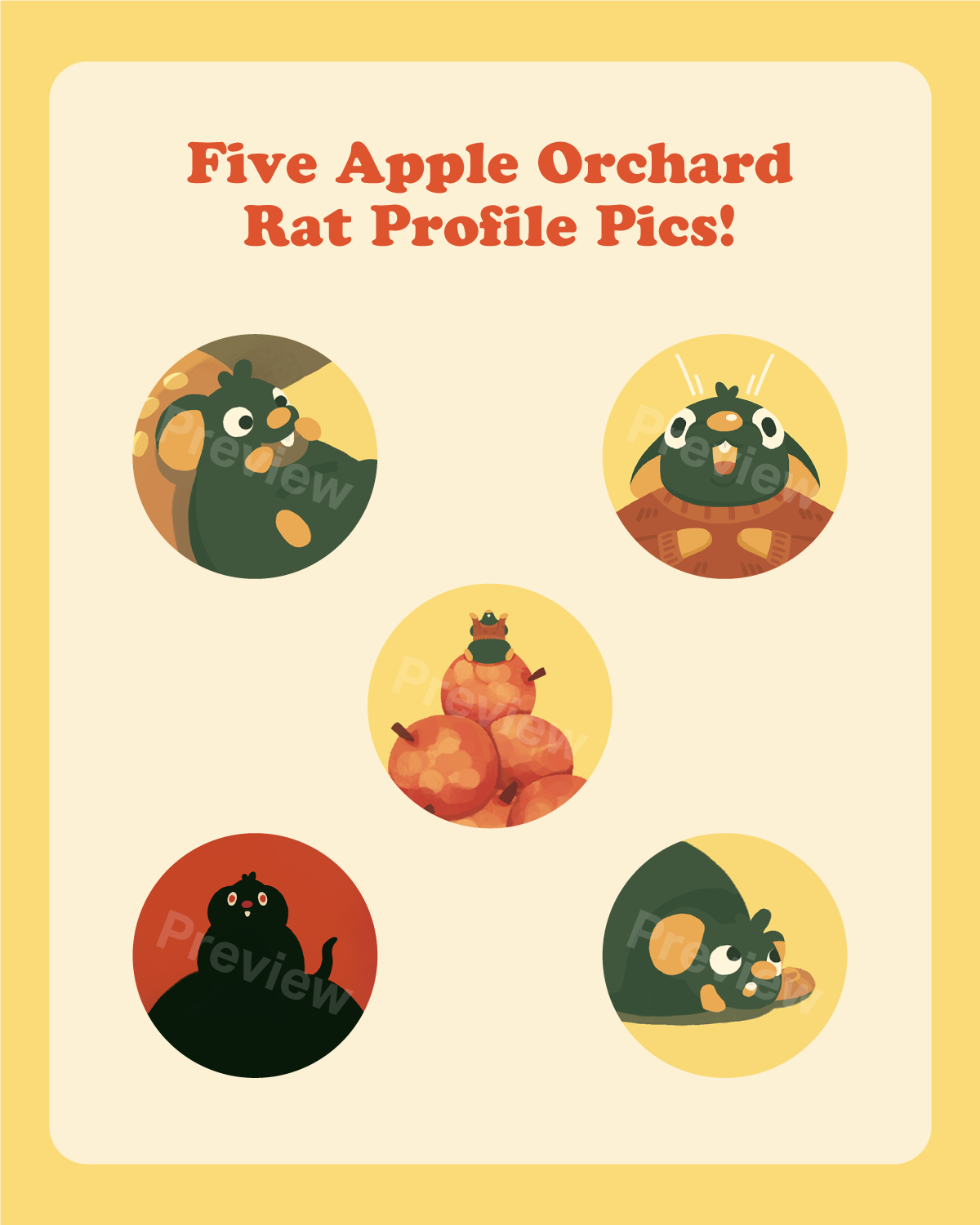 Apple Orchard Rat Wallpaper + Profile Pic Pack