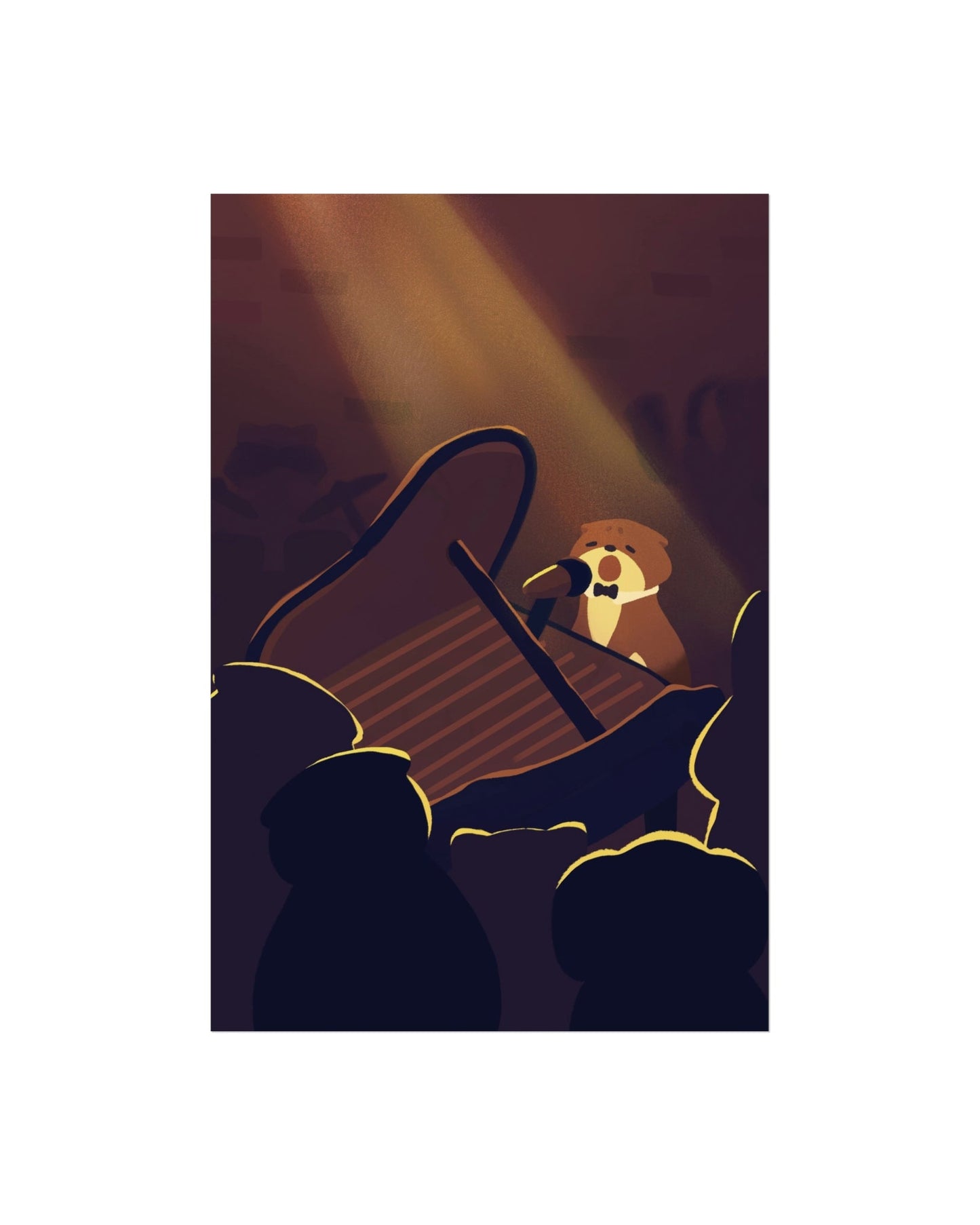 Heartbroken Cat Jazz Print V2