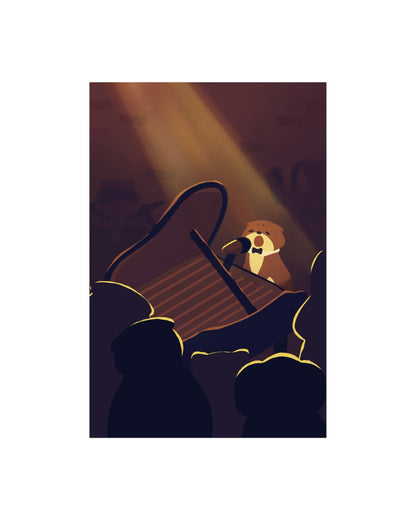 Heartbroken Cat Jazz Print V2