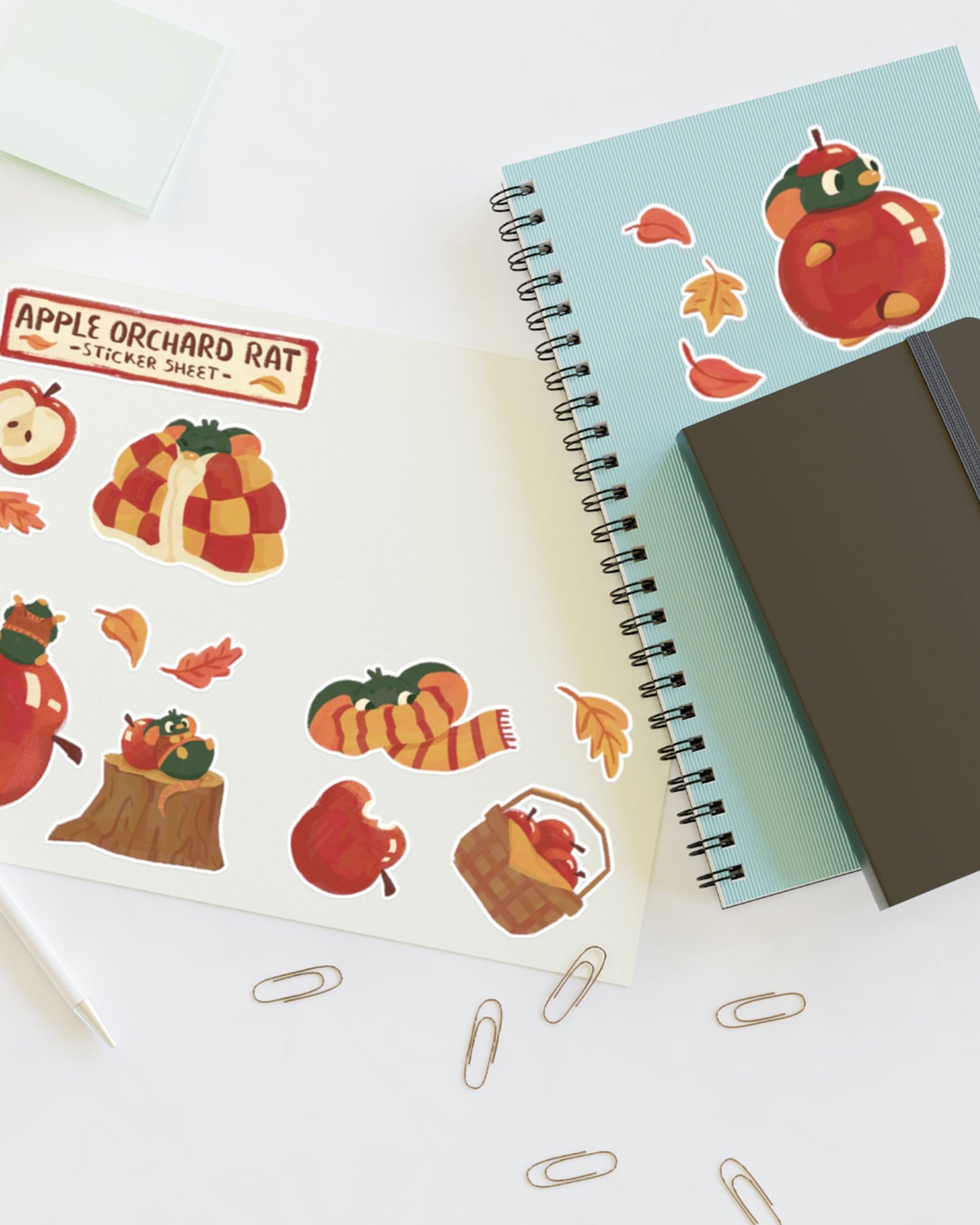 Apple Orchard Rat Sticker Sheet