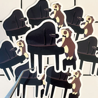 Heartbroken Cat Clear Sticker