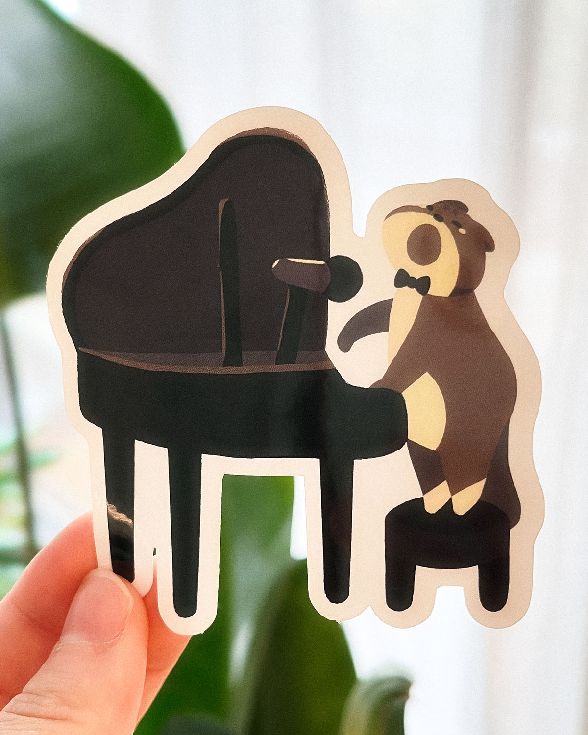 Heartbroken Cat Clear Sticker