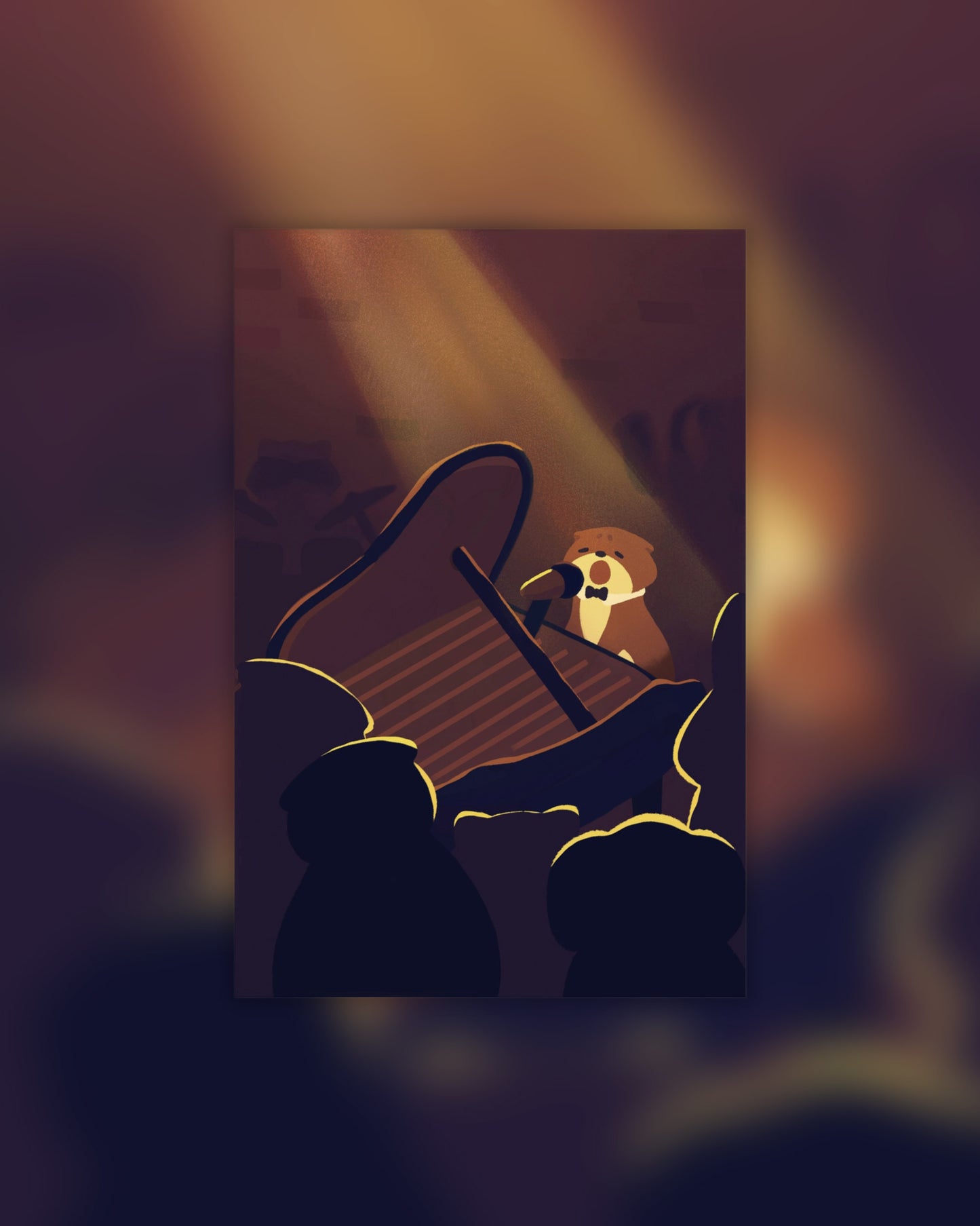 Heartbroken Cat Jazz Print V2