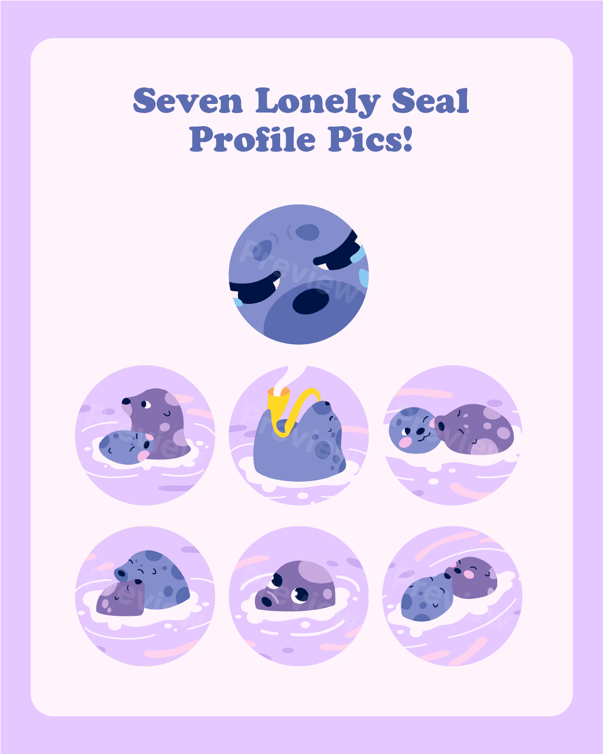 Lonely Seal  Wallpaper + Profile Pic Pack