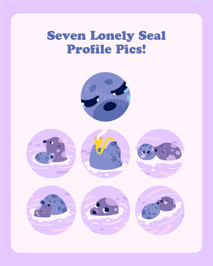 Lonely Seal  Wallpaper + Profile Pic Pack